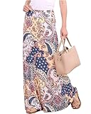 Popana Womens Long Maxi Skirt Casual Convertible Sundress Plus Size Made in USA Paisley DT58 Medium