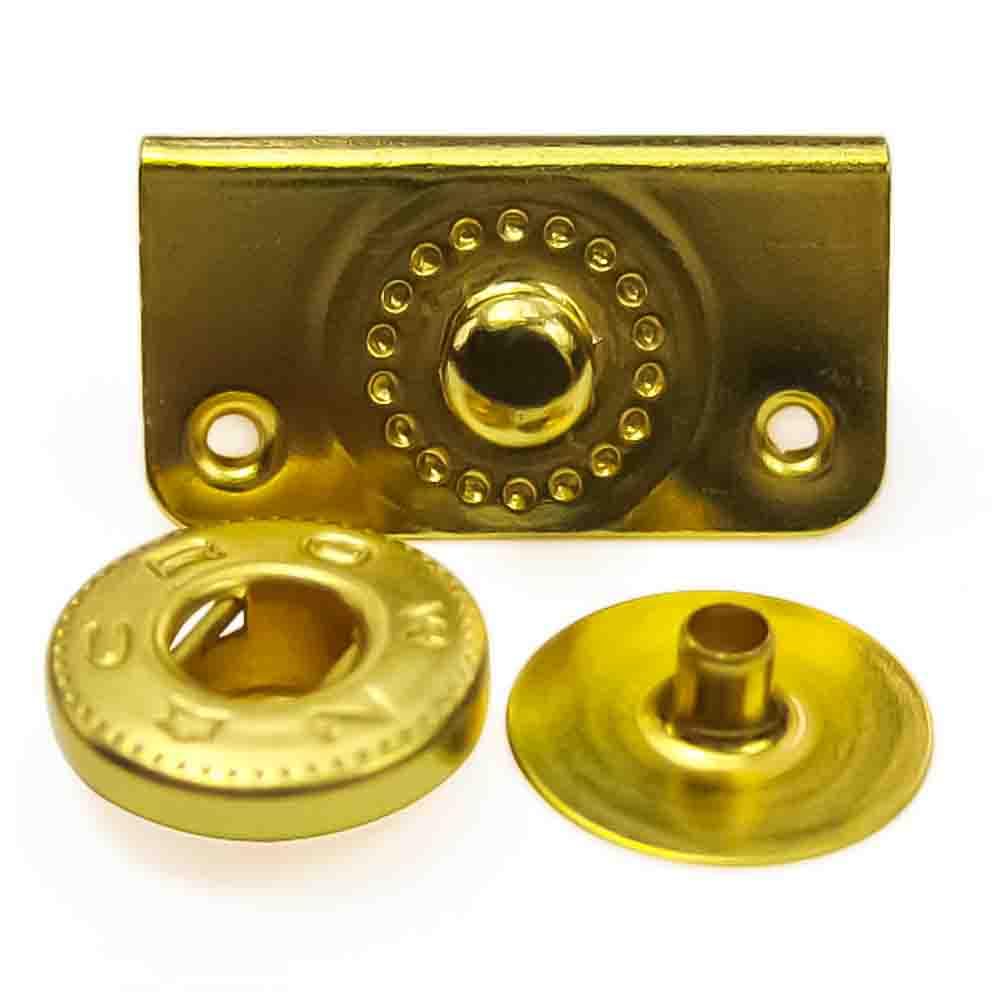 Amazon.co.jp: ヘリドメホック 604 ゴールド 20mm 幅 約20mm 真鍮