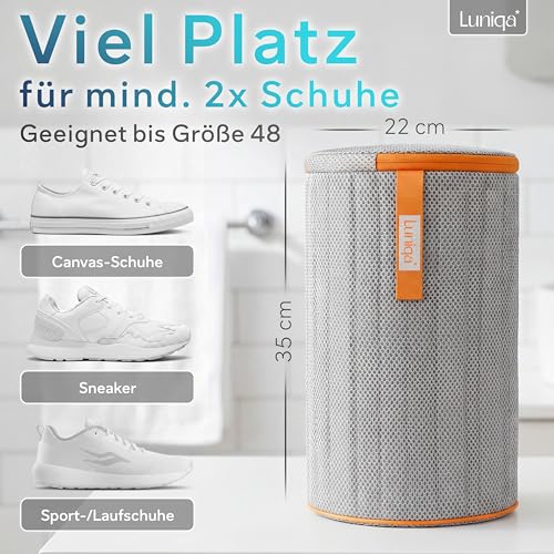 Schuhwaschbeutel - XXL für 2 Schuhe bis Gr. 48 - Gepolstert - Extrem langlebig - Leise - Farbecht - Wäschesack Schuhe - Sneaker Waschbeutel - Wäschenetz - Schuhbeutel Waschmaschine