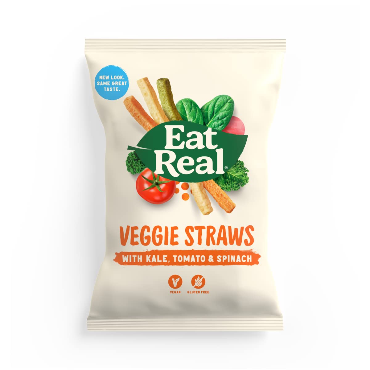 Eat Real Veggie & Kale Straws 45g (Pack of 12)