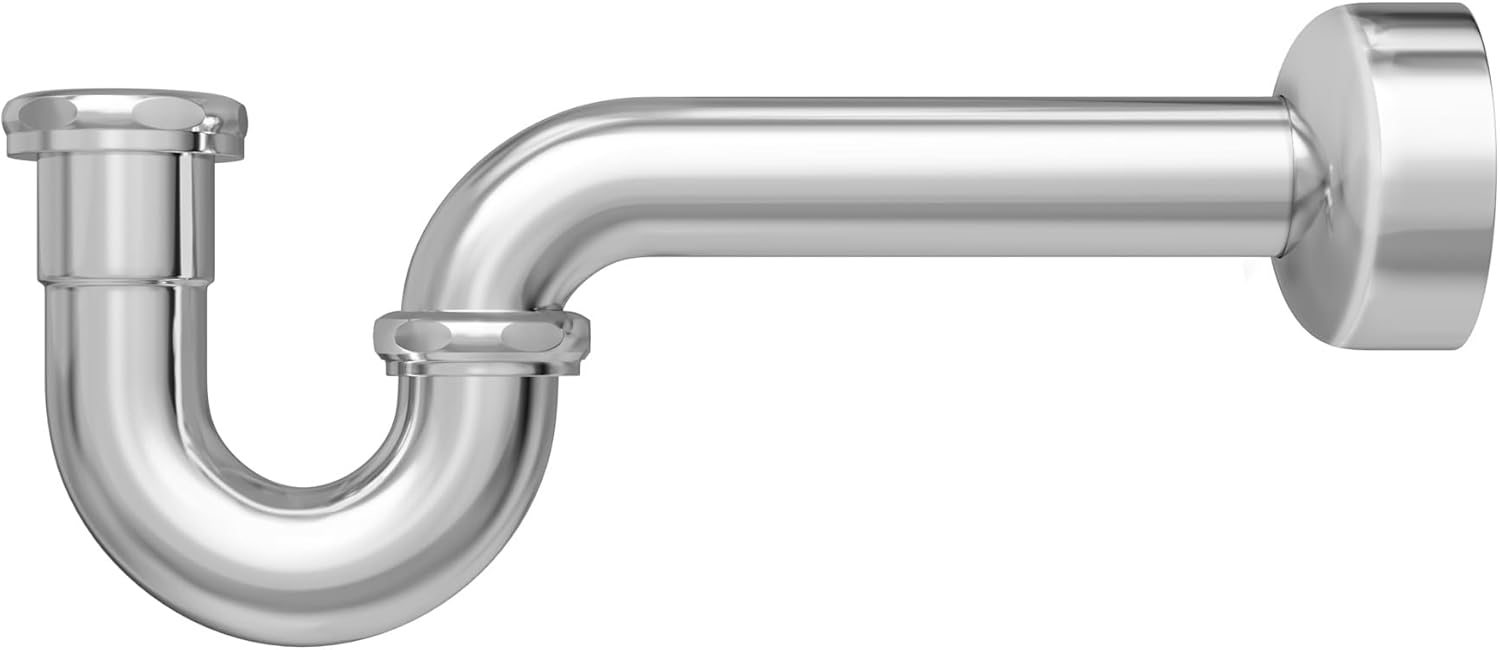 ProFlo PFPTB301 P Trap for Sink Drain Assembly with Box Flange - Chrome