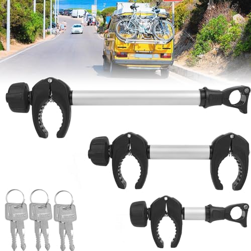 Sorlpv Rahmenhalter f&uuml;r Fahrradtr&auml;ger 3 St&uuml;ck 25CM + 32CM + 45CM L&auml;nge, Universal Fahrradrahmenhalter Abschlie&szlig;bare, Alu Rahmenhalter f&uuml;r U-B&uuml;gelrohr: &Oslash; 3cm, Rahmendurchmesser des Fahrrads: &Oslash; 3-6cm
