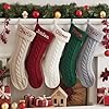 Paraeva Personalized Embroidered Christmas Stocking for Family, Custom Knitted Xmas Stocking with Name, Perfect Holiday Decoration & Unique for Everyone Style, Gifts for Christmas