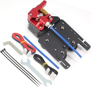 Zeberoxyz Upgrade Direct Drive Support Aluminum Plate with 4pcs Pulleys with Dual Gear Extruder with Stepper Motor Kit Only for Ender 6 (Dual Gear Extruder+Motor Kit)