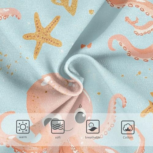 Wusikd Octopuses Girls' Underwear Cotton Cute Girls Briefs Soft Toddler Underwear 2T3