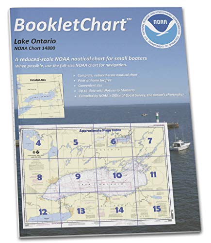 lake ontario charts - Paradise Cay Publications NOAA BookletChart 14800: Lake Ontario