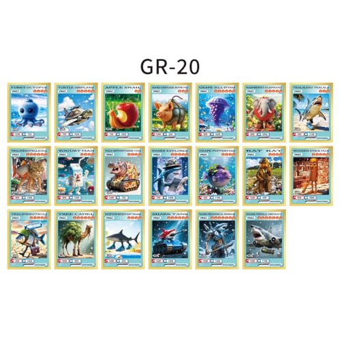 WBZOWRB Box mit 30 Beuteln Skifidol Italian Brainrot Mix Psychedelic – Sammelkartenspiel – Trading Card Game,Typ C