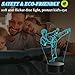 Colortown Karate Night Light, Karate Gifts, Taekwondo 3D Illusion Lamp with Remote Control, 16 RGB Colors, 4 Flashing Modes, Timer, Dimmable, Kids Room Decor