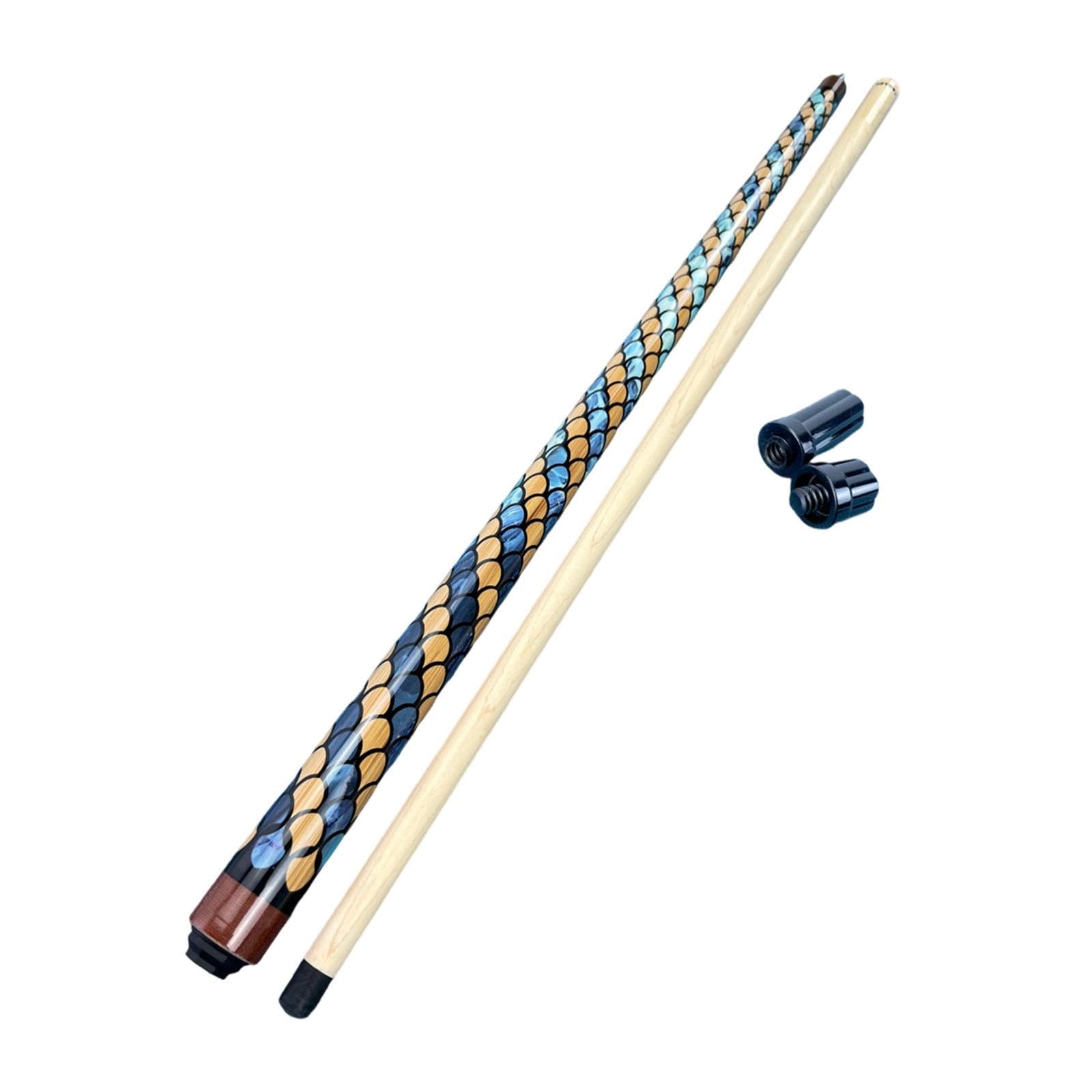harayaa Stecca da Biliardo Break Jump Ergonomica con Testa Larga,5 Mm, Lunga 145 Cm, in Legno, per Uomini E Donne, Principianti, Biliardo, Bar, Adulti