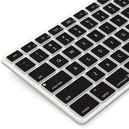 Proelife Silicone Full Size Ultra Thin Keyboard Cover Skin For Apple Imac Keyboard Numeric Keypad Wired Usb Mb110Ll/B-A1243 (Not Fit Magic Keyboard, Item Folded In Packaging) (Black) #TOP5