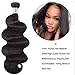 UNice Hair Brazilian Body Wave Human Hair 1 Bundle 22 inch 100% Unprocessed Virgin Human Hair Weave Extensions Natural Black Color Can be Dyed and Bleached