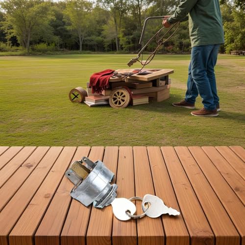 FUANA Interrupteur à clé de démarrage pour interrupteur d'allumage et clé 5020927 5020927YP 1686734 compatible avec IS500Z IS600Z IS700Z IS1500Z IS2000Z IS3100Z, construction métallique, 5 x 4,5 x 5