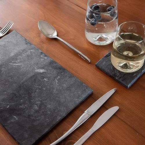 Planche à découper en marbre noir Argon Tableware 30x20cm