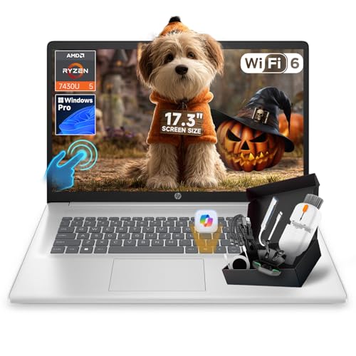 HP 17 inch Touchscreen Business laptops, Powerful AMD Ryzen 5