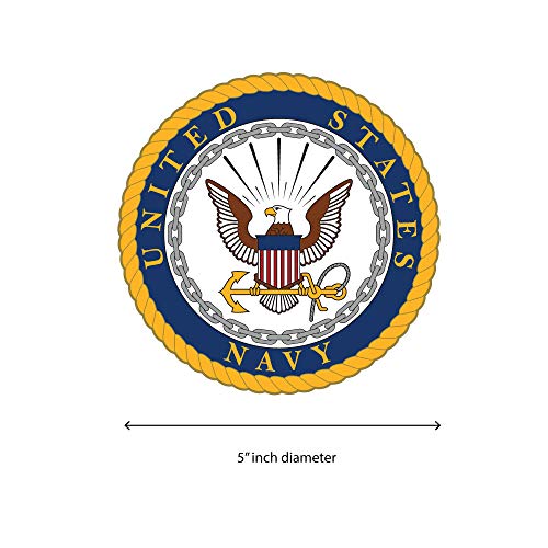 Officially Licensed Us Navy Car License Plate Frame/Universal Fit/Weatherproof Abs Plastic/Decal And Mounting Screws Included/ #TOP4