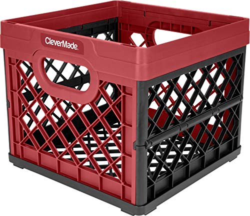 Home CleverMade Utility Totes 25 Liters 3 Pack Stackable Storage Bins 