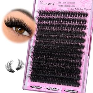 Yawamica Fluffy Lash Clusters Thick...