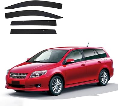 Premium Wind Deflector for Toyota Corolla Fielder MK10-E140 2007-2011 Window Side Visor Keep Your Car Ventilated in Rain Reduce Wind Turbulence External Accessories