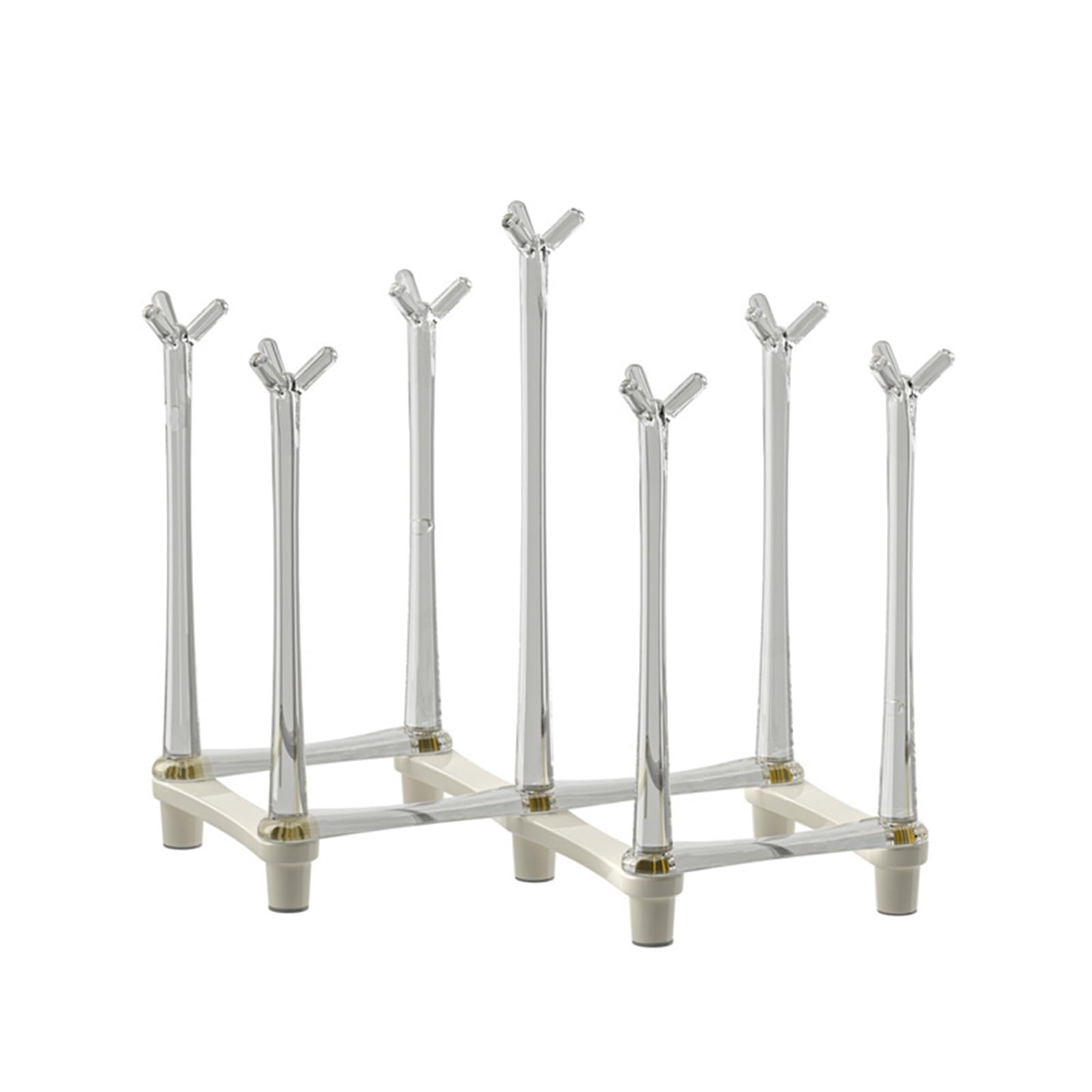 Yonmledo 1Pcs White Mug Stand 1Pcs Creative Cup Holder Home Drainage Cup Holder Put Cup Coffee Glass Tea Cup Holder Storage Hanging Shelf(1Pcs White)