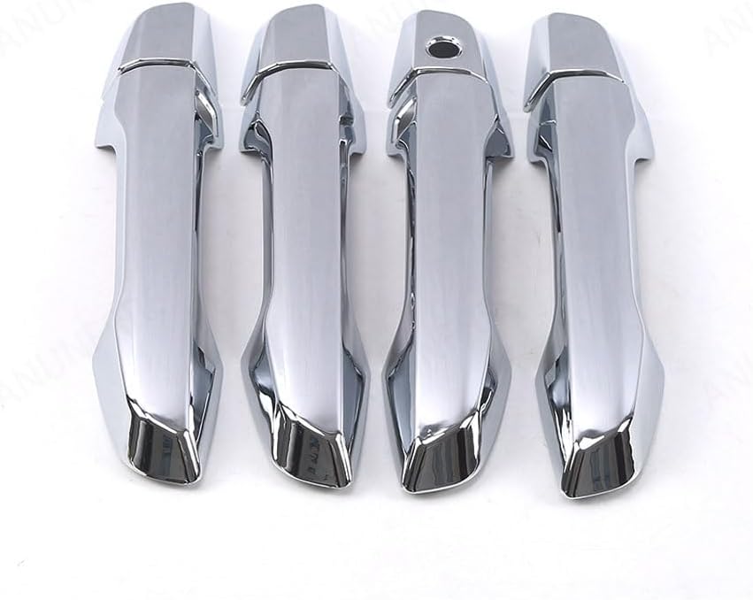 Car Accessories Fit for Honda CRV CR-V 5th Gen 2017 2018 2019 2020 2021 2022 ABC (Chrome Silver) Exterior Door Handle Cover Trim 8PCS with Smart Keyhole