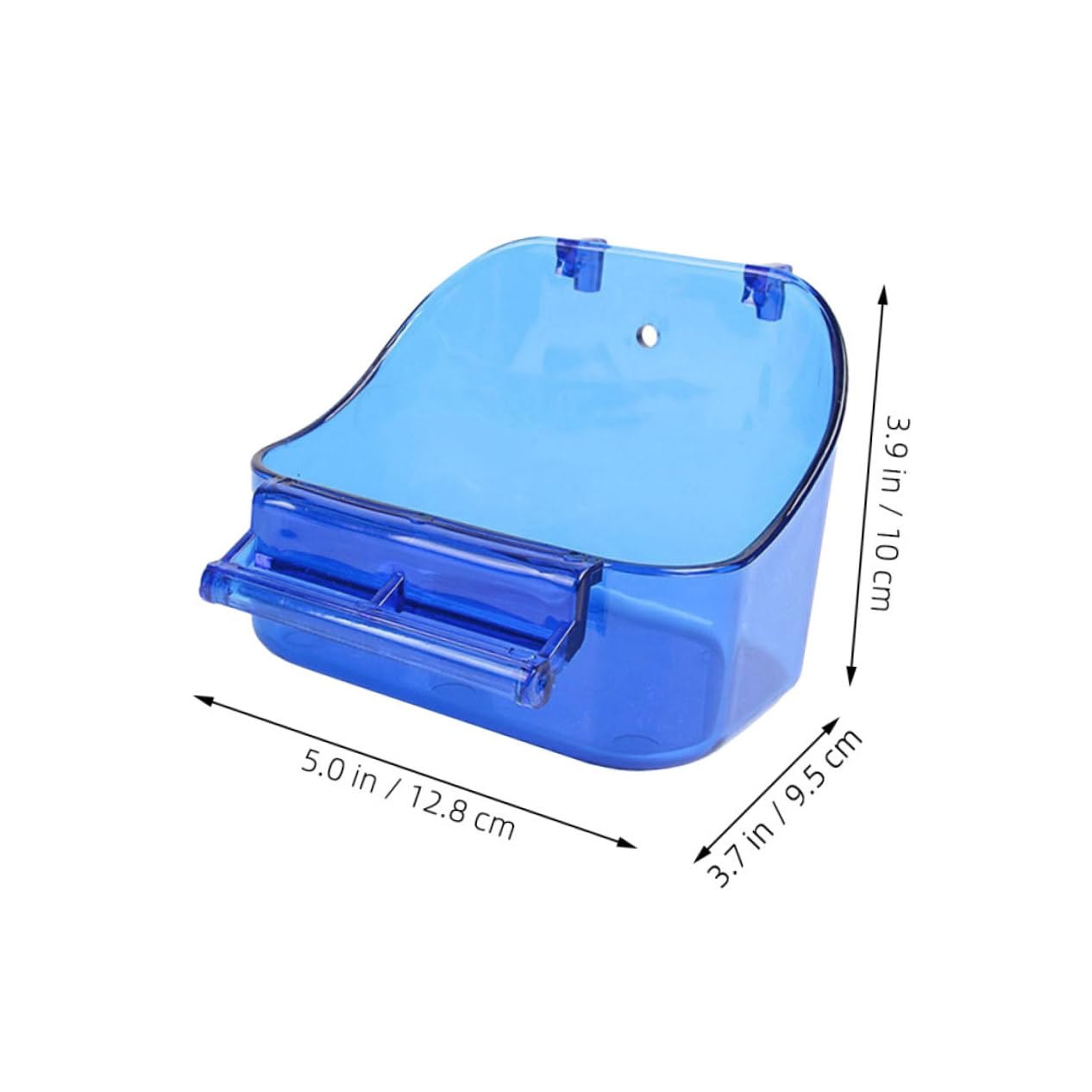 HOLIDYOYO Bird Bathtub for Small Parakeets Durable Shower Box Accessory for Bird Cage Encourages Healthy Bathing Keeps Cage Clean for Cockatiel and Pigeon Coop