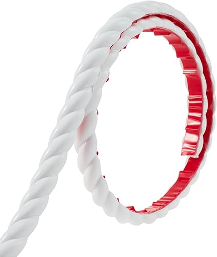 Vickes Moldura flexible autoadhesiva para pintar de 0.6 pulgadas x 16.4 pies, moldura de corona para despegar y pegar, molduras de borde