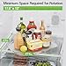LAMU Lazy Susan Organizer 14.56''x11'' for Refrigerator Organizers and Storage Fridge Organization, Turntable Condiment Organizer for Kitchen, Table Top, Cabinet, Pantry, Countertop, 1 Pack