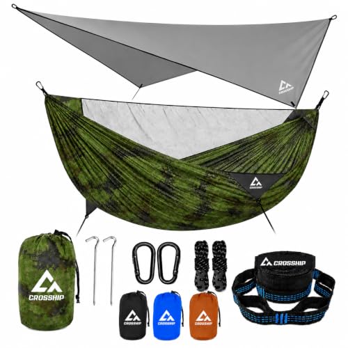 Image of Camping Hammock Mosquito Net with Rain Fly