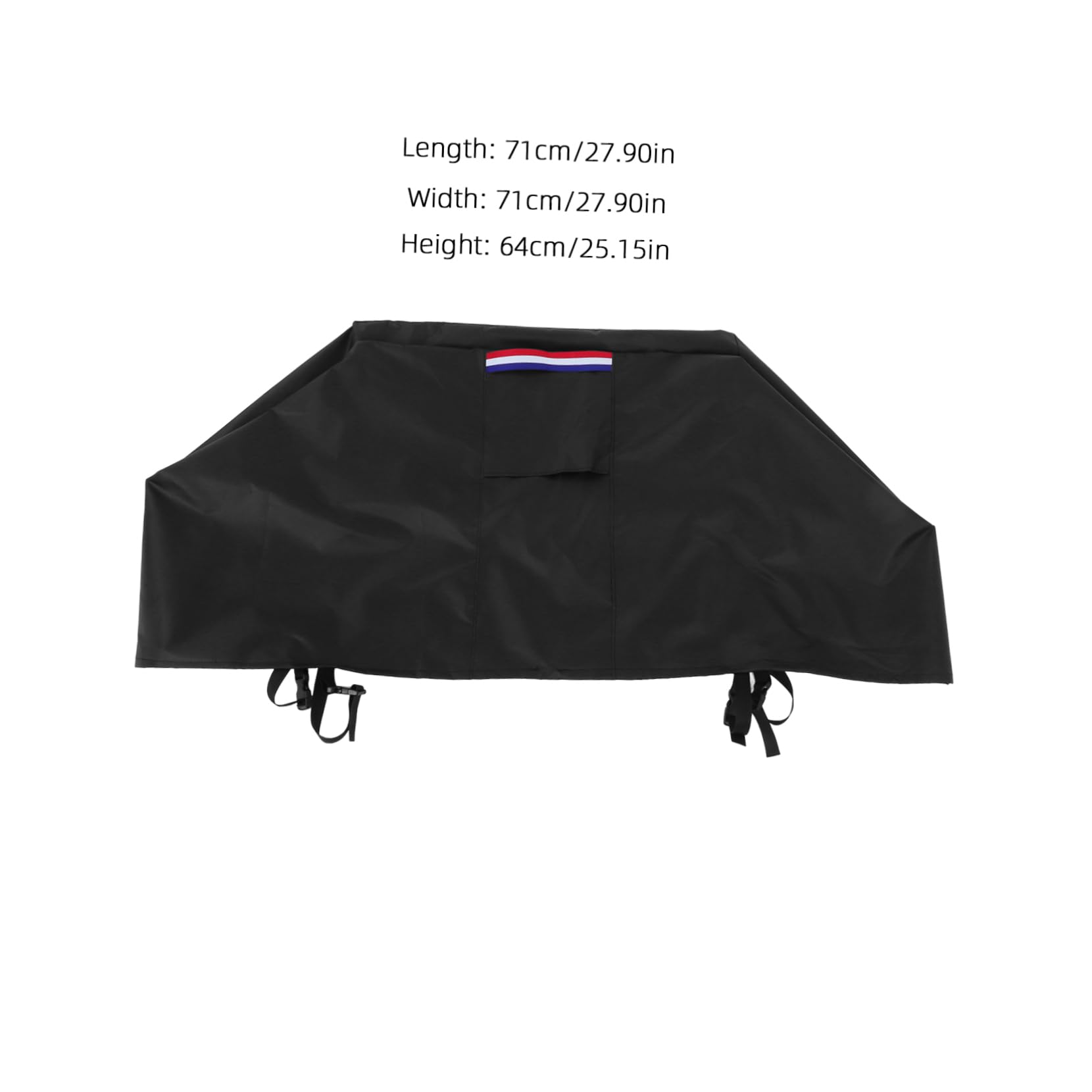 Abaodam Fire Pit Cover Square Material Weatherproof Adjustable Straps and Handles for Easy Use