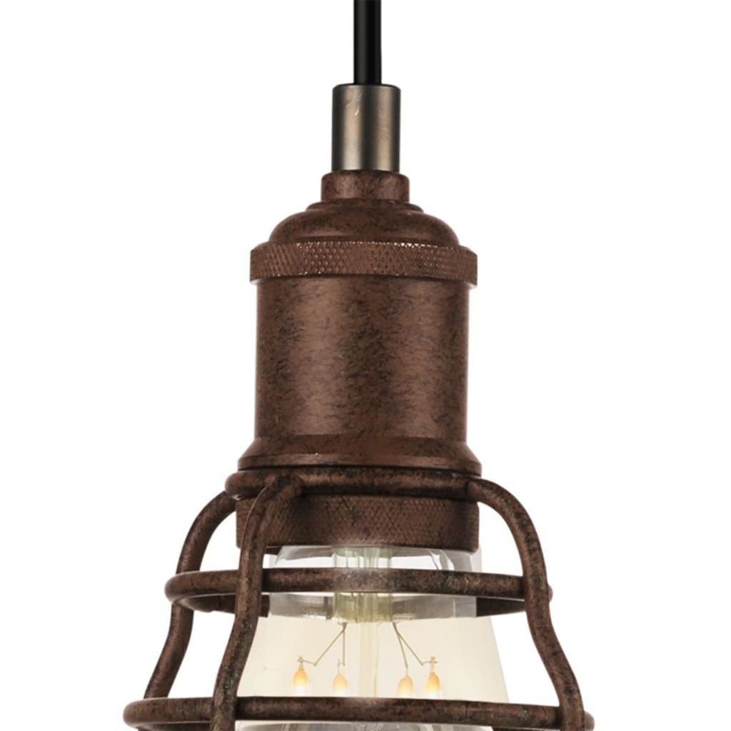 EGLO Lampa wisząca Port Seton, 1-płomienna lampa industrialna, vintage