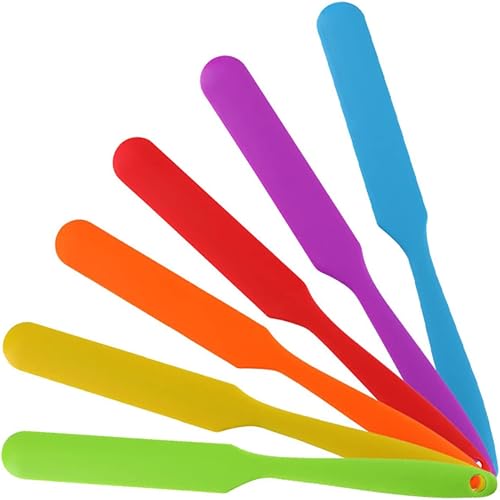 Miniatura 9 de BESTonZON Buttercream - Raspador de banco, raspador de masa, raspador lateral para tartas, cepillo para teñir el cabello, raspador para tartas, más