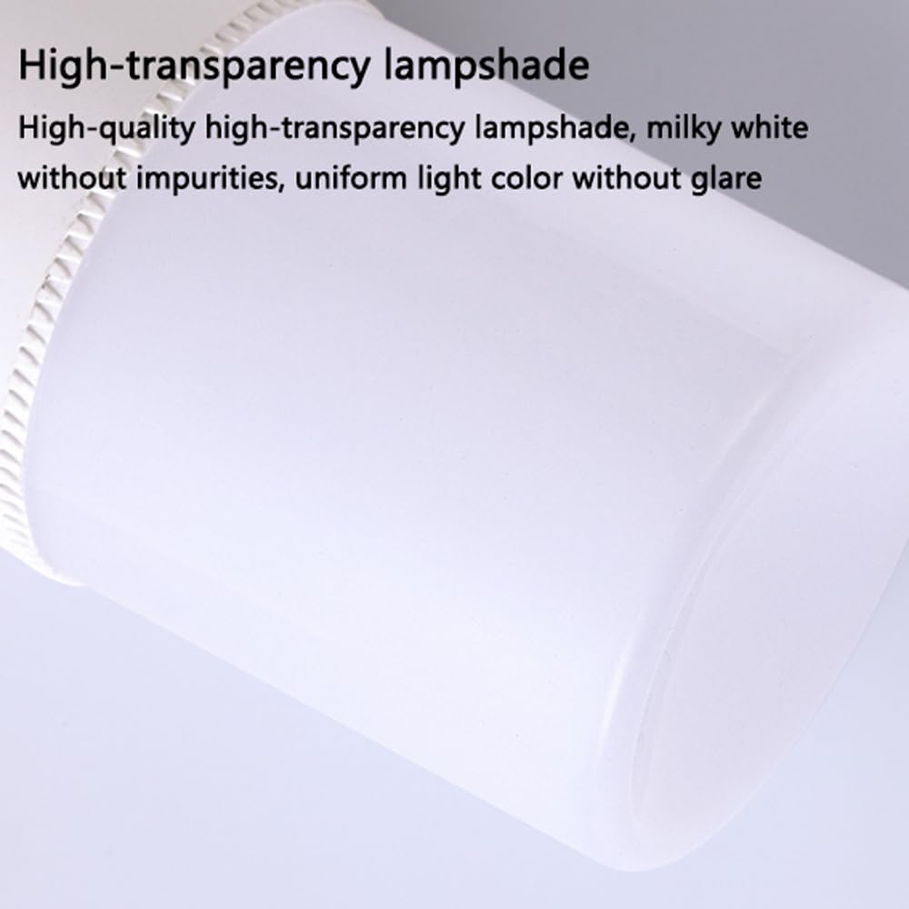 Paquete de 2/10 bombillas de columna LED de aluminio, bombillas de lámpara de bajo consumo de alta potencia E27 superbrillantes de 40 W, equivalente a 100 W, blanco cálido de 2700 K, no regulab
