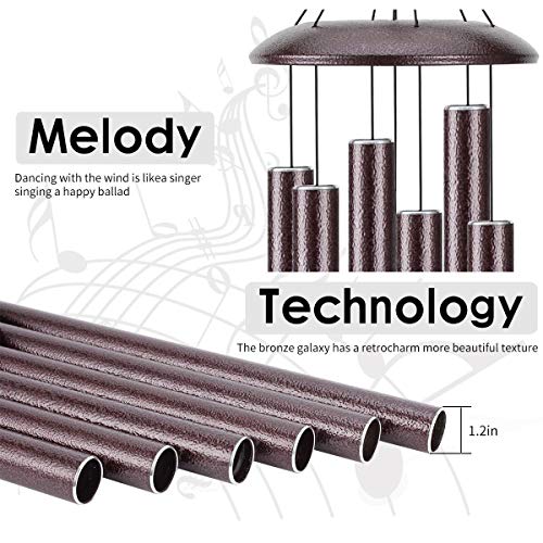 Agirlgle Large Wind Chimes Outdoor 44 inch- Tuned Large Garden Outdoor Windchimes for Patio and Terrace - Best Metal Musical Windchime Outdoor and Home Decoration - Thumbnail 5