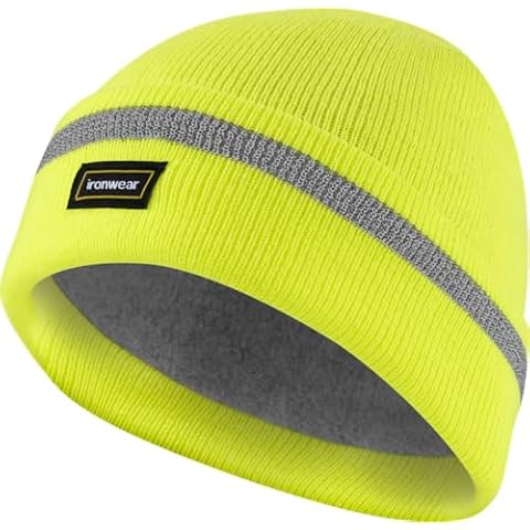 Ironwear 1239-L Polar Fleece Lined Beanie Lime Cover