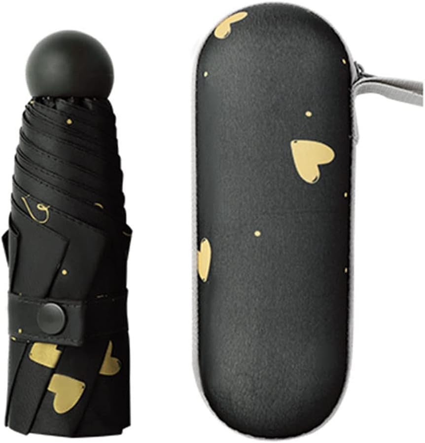 Parapluie pliable de poche anti-UV et vent | Mini protection solaire pour femme
