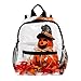 Produktbild Rucksack Kürbis Halloween Kinderrucksack Schultasche Wasserdicht für Kindergarten Vorschule Alter 3-8 Jahre alt 25.4x10x30CM