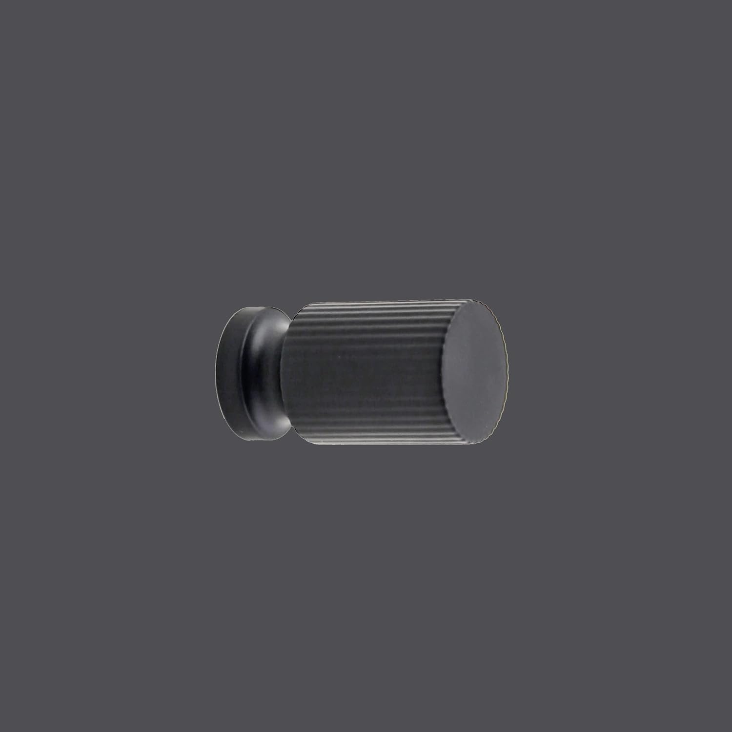Madelyn Carter Hanna Solid Brass Button Knob - Matte Black