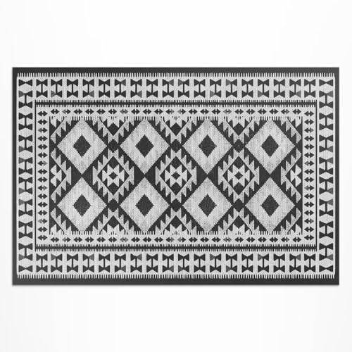 Tapis d'extérieur PVC pour terrasse et porche au style rétro