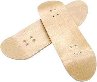 Hohopeti Mini Skate 2 Peças De Dedo De Madeira Pro Skate Pro Dedo De Dedo Skate De Madeira Peças De Skate De Dedo Decks De Substituição De Dedo Ferramenta De Rolamento De Bordo 100Mm