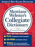 Merriam-Webster's Collegiate Dictionary, 11th Edition thumb-notched with Win/Mac CD-ROM and Online Subscription