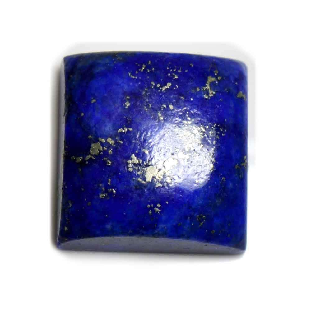 GemsonclickReal Certified Lapis Lazuli 7.25 to 10.25 Ratti Flat Back Cabochon Astrology Square Gemstone