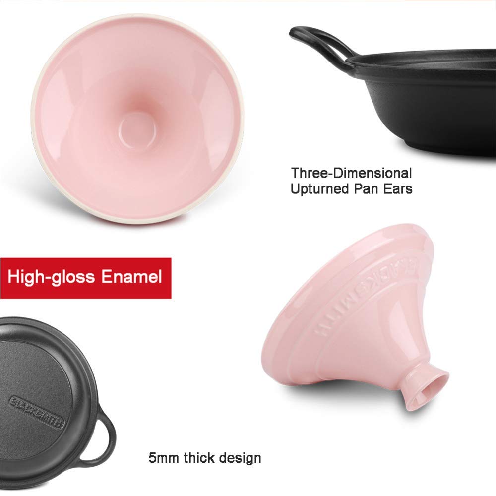 Marmite à tajine, marmite en Fonte émaillée, cocotte en céramique braisée Maison Japonaise de Cuisson et réglages de température Four/Rouge