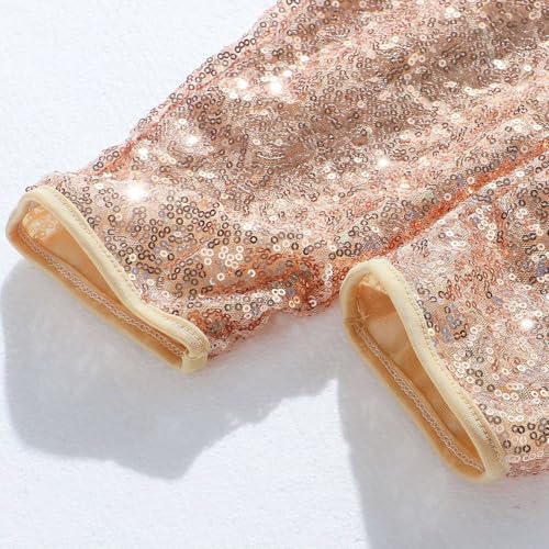 Legging slim brillant à paillettes thermique et push up beige - 5