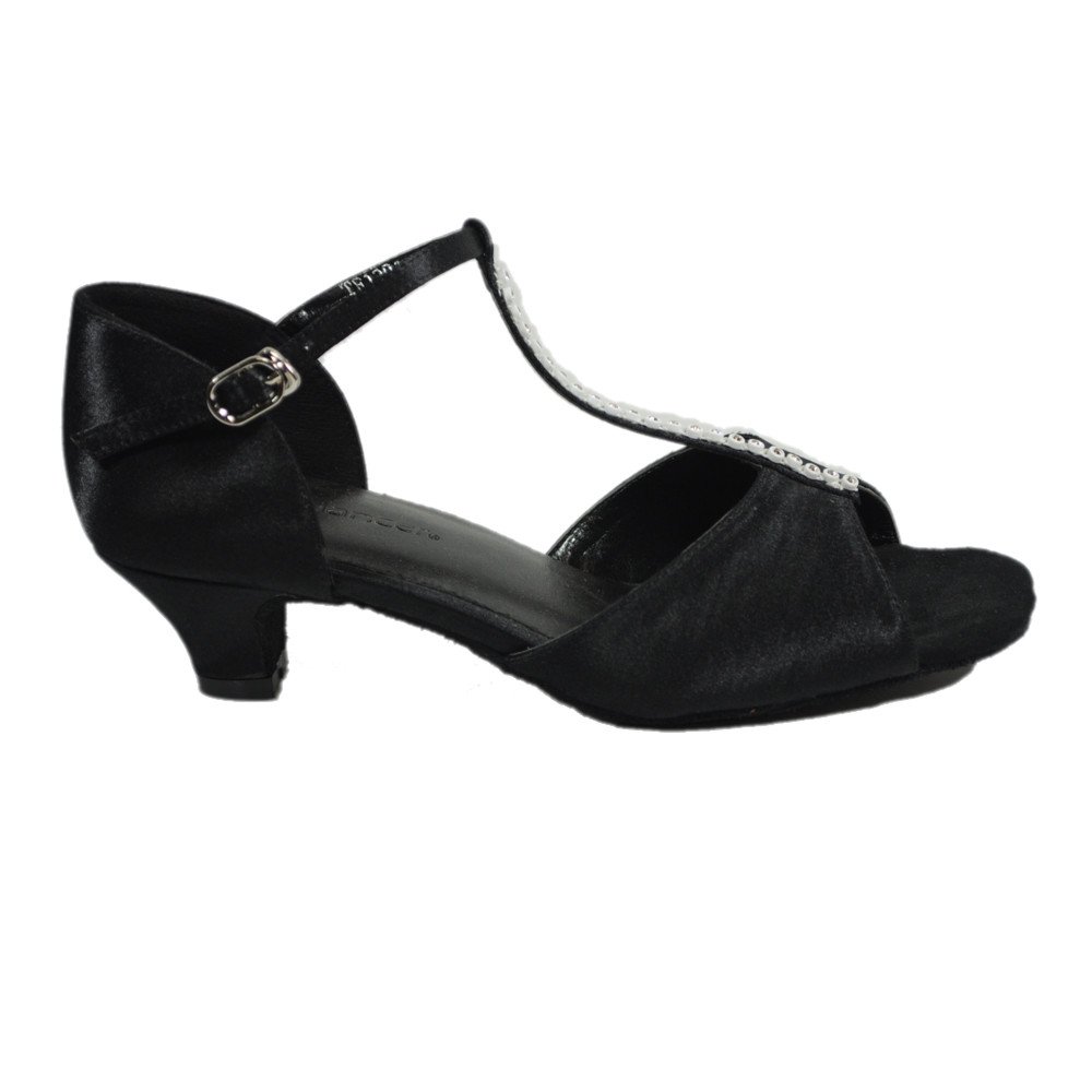 Dance Shoes for Latin Salsa Ballroom Party and Wedding Black
