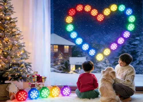 image for LOFTEK Submersible LED Lights with Remote, 13 LED Pool Lights for Ingr