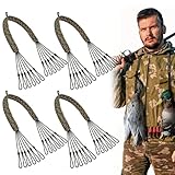 Datanly 4/2Pcs Duck Strap Game Carrier Duck Hunting Gear Camo Lanyard 12/8 Drops Waterfowl & Goose Hunting Accessories, Bird Call Lanyard Dove Strap Hanger, Outdoor Gear Hunter Gift(2 Pcs,12 Drops)