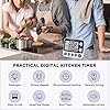 FCXJTU Digital Dual Kitchen Timer, Dual Count UP/Down Timer, Cooking ...