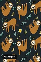 Address Book: With Alphabetical Index Cute sloth cover