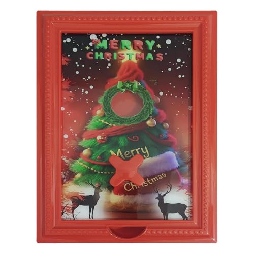 ETUCYNG Dispensador de dulces con marco de fotos, práctico soporte de almacenamiento, dispensador de caramelos con marco de fotos, para máquinas expendedoras, frijoles, cereales, decoración del hogar