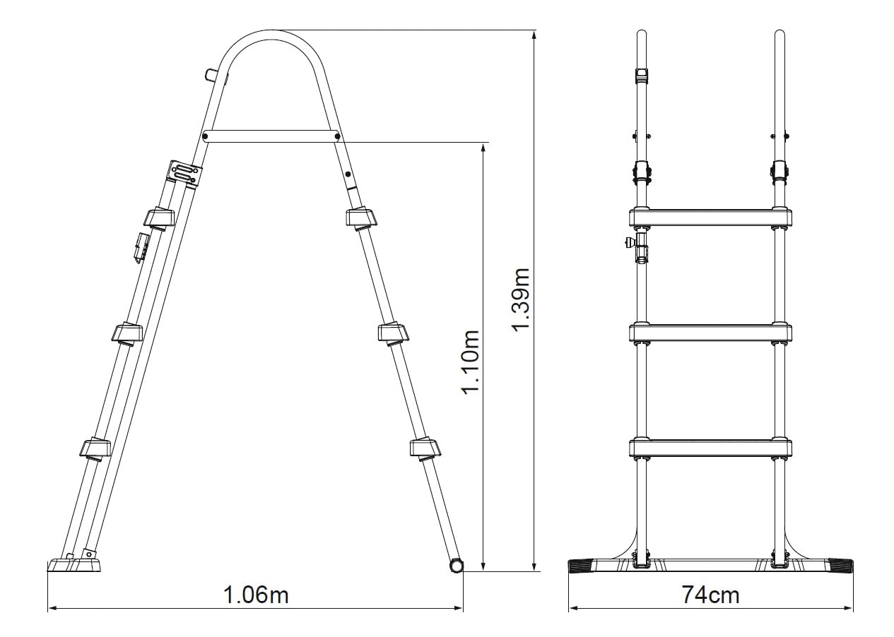 Bestway Flowclear™ 42"/1.07M Safety Pool Ladder